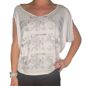 Vintage Guess Gray Graphic Oversized Tee Size XS